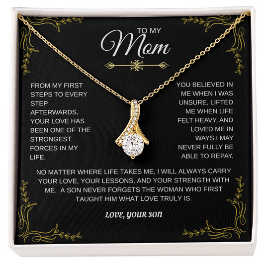 To My Mom Alluring Beauty Necklace