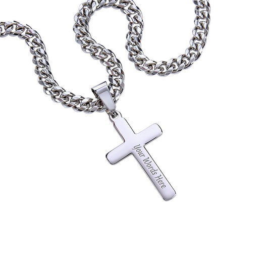 To The Best Dad Cross Necklace